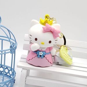 Brand New Hello Kitty White/Pink Keychain #5